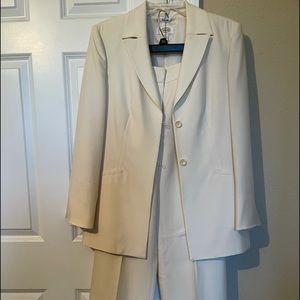 All silk cream Anne Taylor suit.